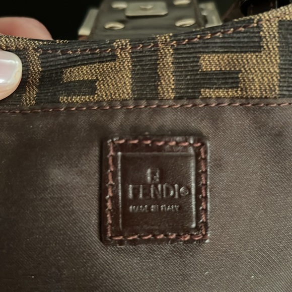 HOLIDAY SALE! Fendi Zucca FF Logo Mini Croissant Bag - vintage & rare! - Picture 11 of 17